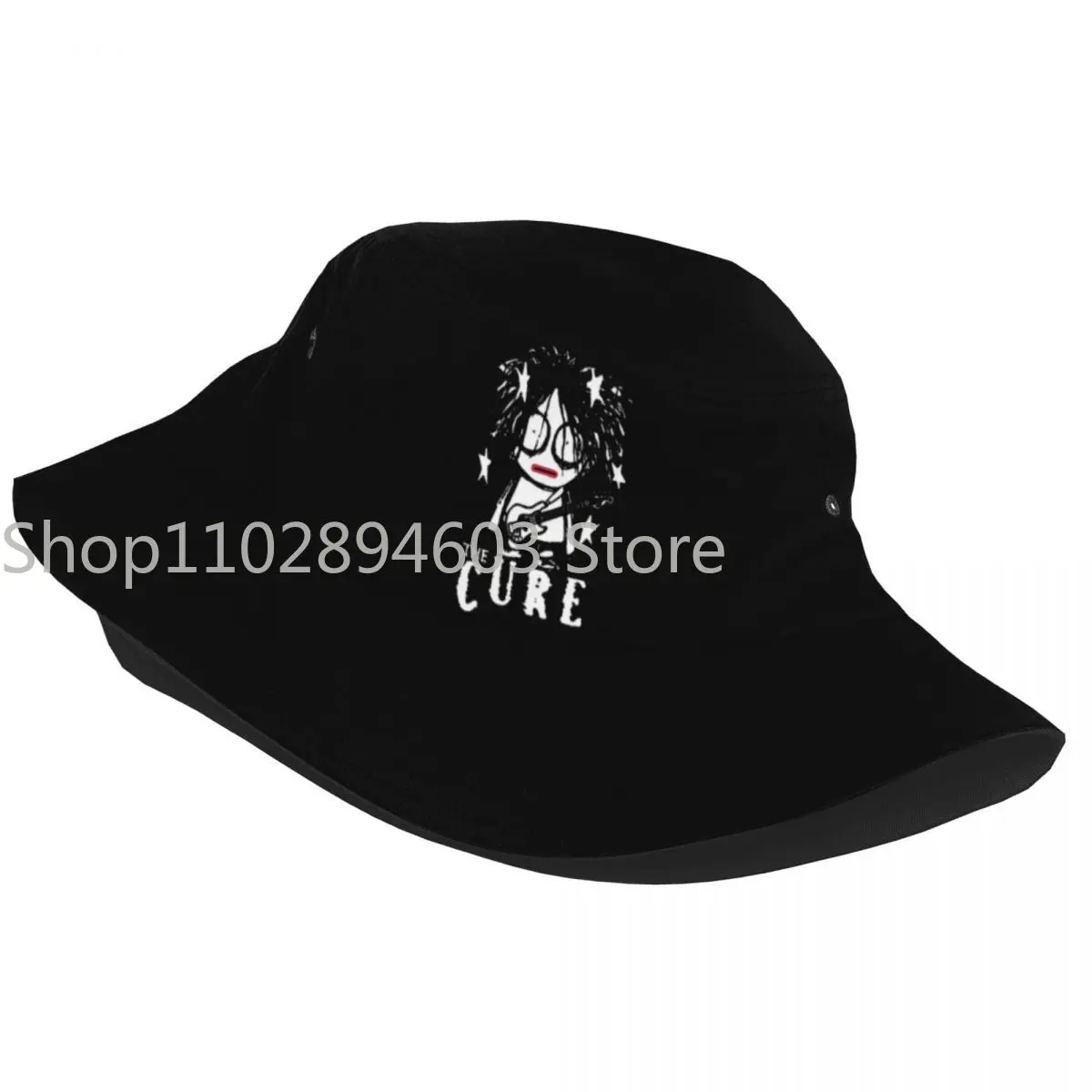 The Cure Bucket Hats for Woman Summer Vocation Rock and Roll Bob Hat Casual Foldable for Outdoor Session Hat