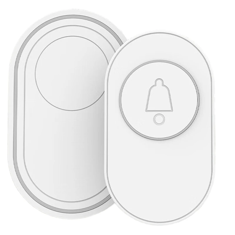 Wireless Doorbell 433MHz Waterproof Button Adjustable Volume 36 Melodies Ringtones Black Color Indicator Light Remind US-ABLA view 6