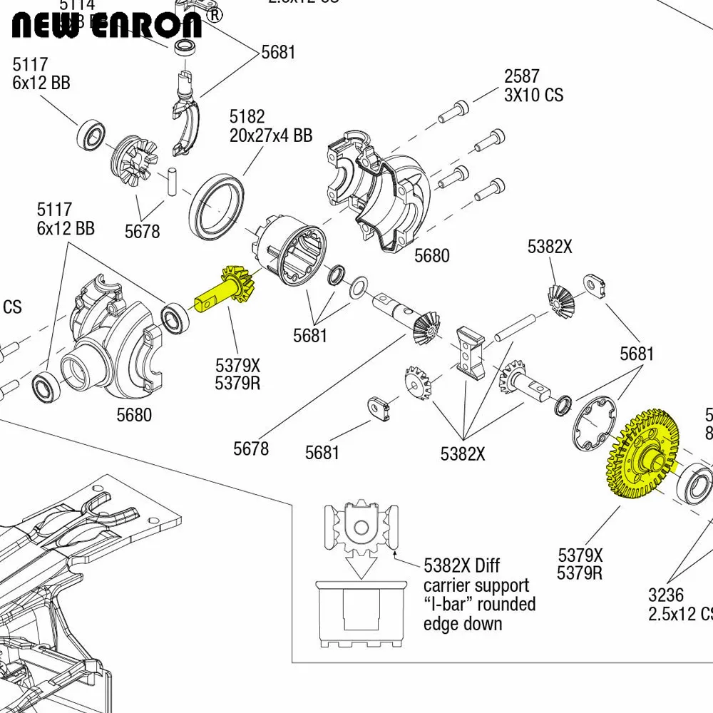 NEW ENRON 37T/13T Steel Differential Ring Pinion Gear 5379X for RC Traxxas Slash Revo Summit Slayer Stampede T-Maxx Rustler XO-1