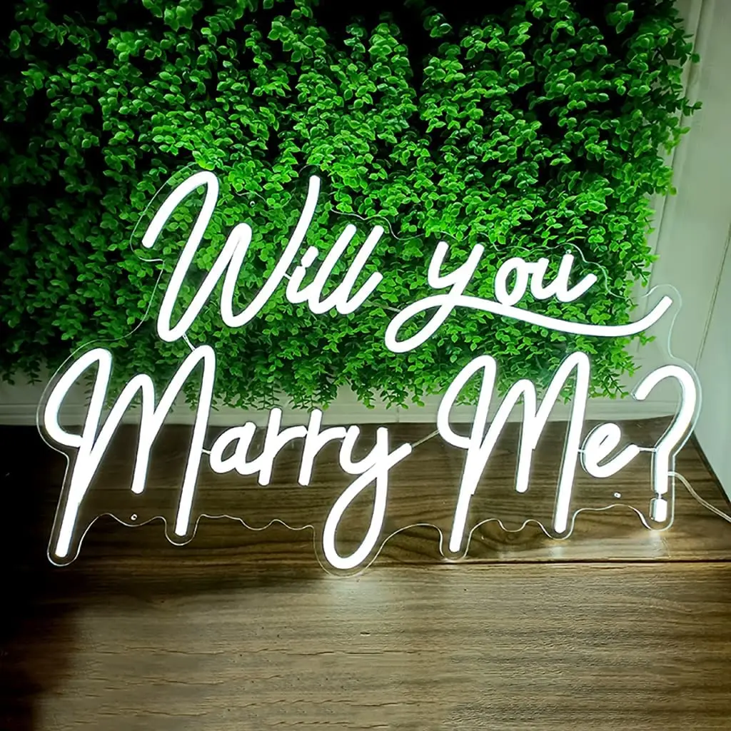 Will You Marry Me Neon Sign | Wedding Neon Light Sign | Neon Sign Custom | Customized Neon Sign | Light up Sign | Neon Signs