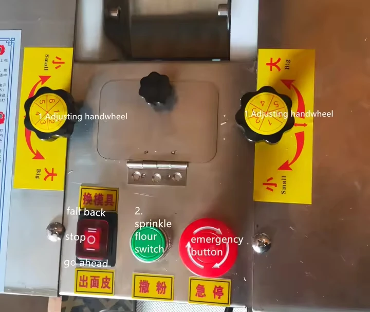 Automatic Commercia Tabletop  Stainless Steel   Dumpling Empanadas Gyoza Pizza Wonton Dough Wrapper Making Machine
