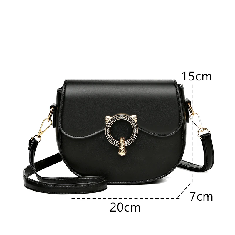 Borsa a tracolla piccola in pelle PU di alta qualità da donna semplice di moda borsa a tracolla a tracolla in tinta unita pochette