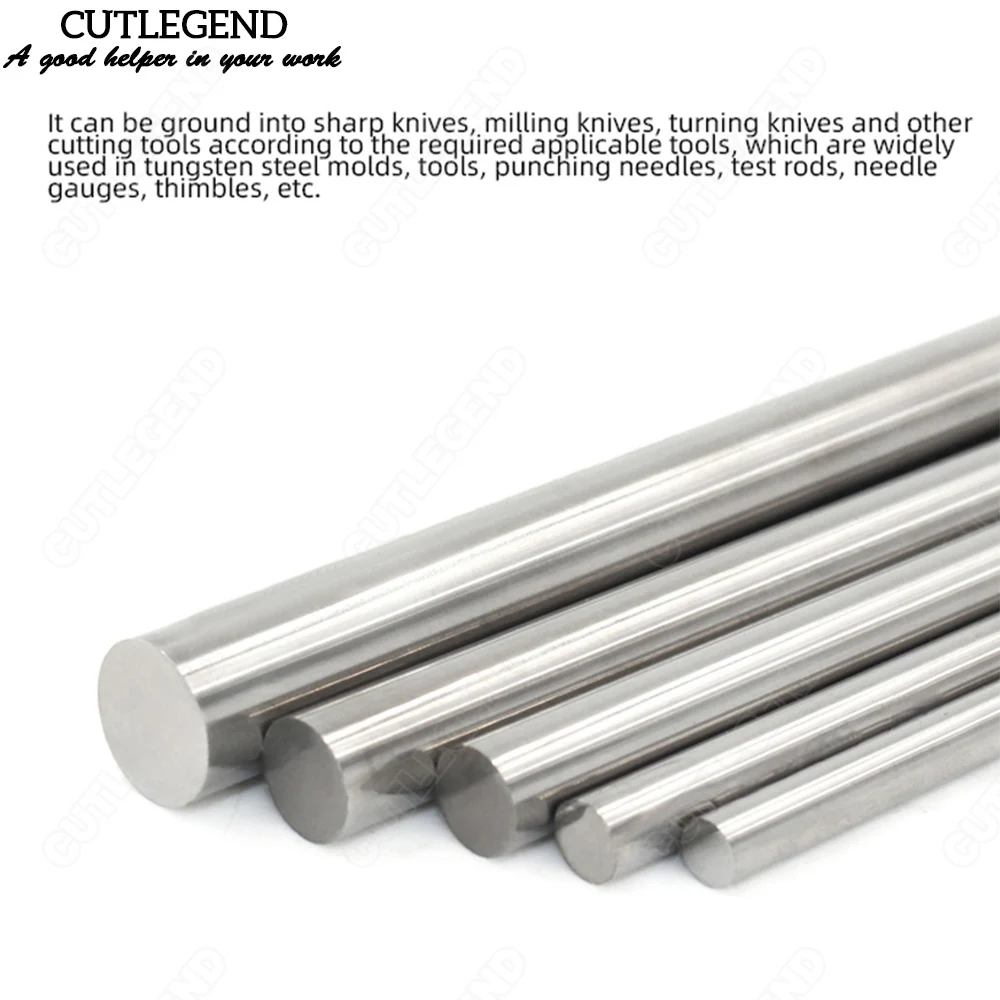 Imagem -02 - Rodada Rod de Carboneto Sólido Resistente ao Desgaste Alta Dureza Máquina Cnc Moagem Fina Hrc55 100 mm 150 mm 200 mm 330 mm