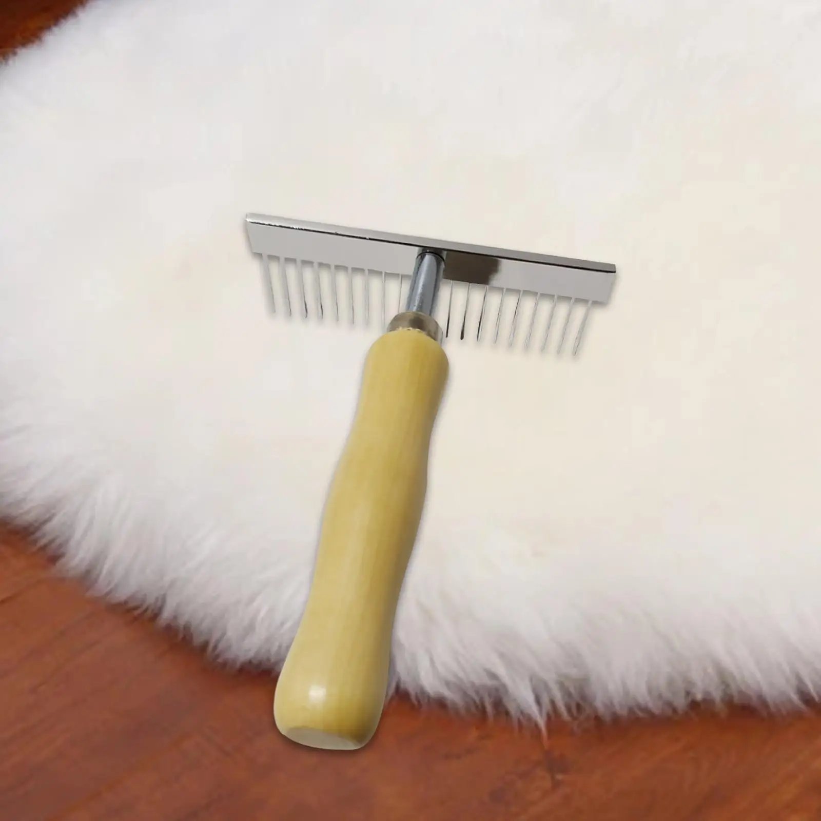 Carpet Rake Carpet Comb Pet Hair Remover Quick Restoration Pet Rake Comb Dog Grooming Rake for Rug Carpet Steps Hallways