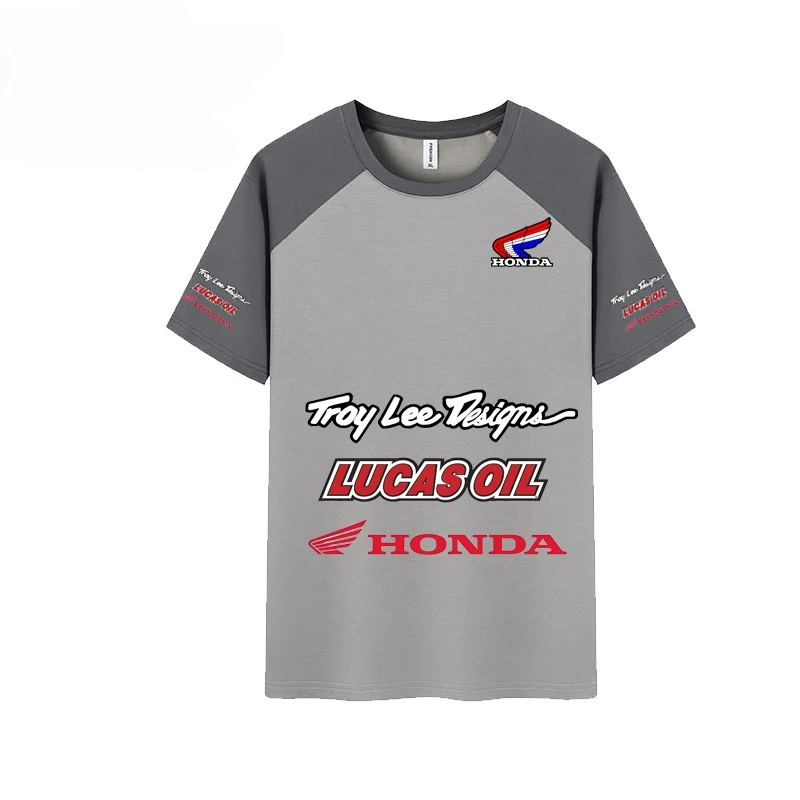 

Лето HONDA 2025: мужская футболка и рубашка для пары утреннего бега, мотоциклетная футболка для пар для мужчин и женщин Camiseta Motorrad