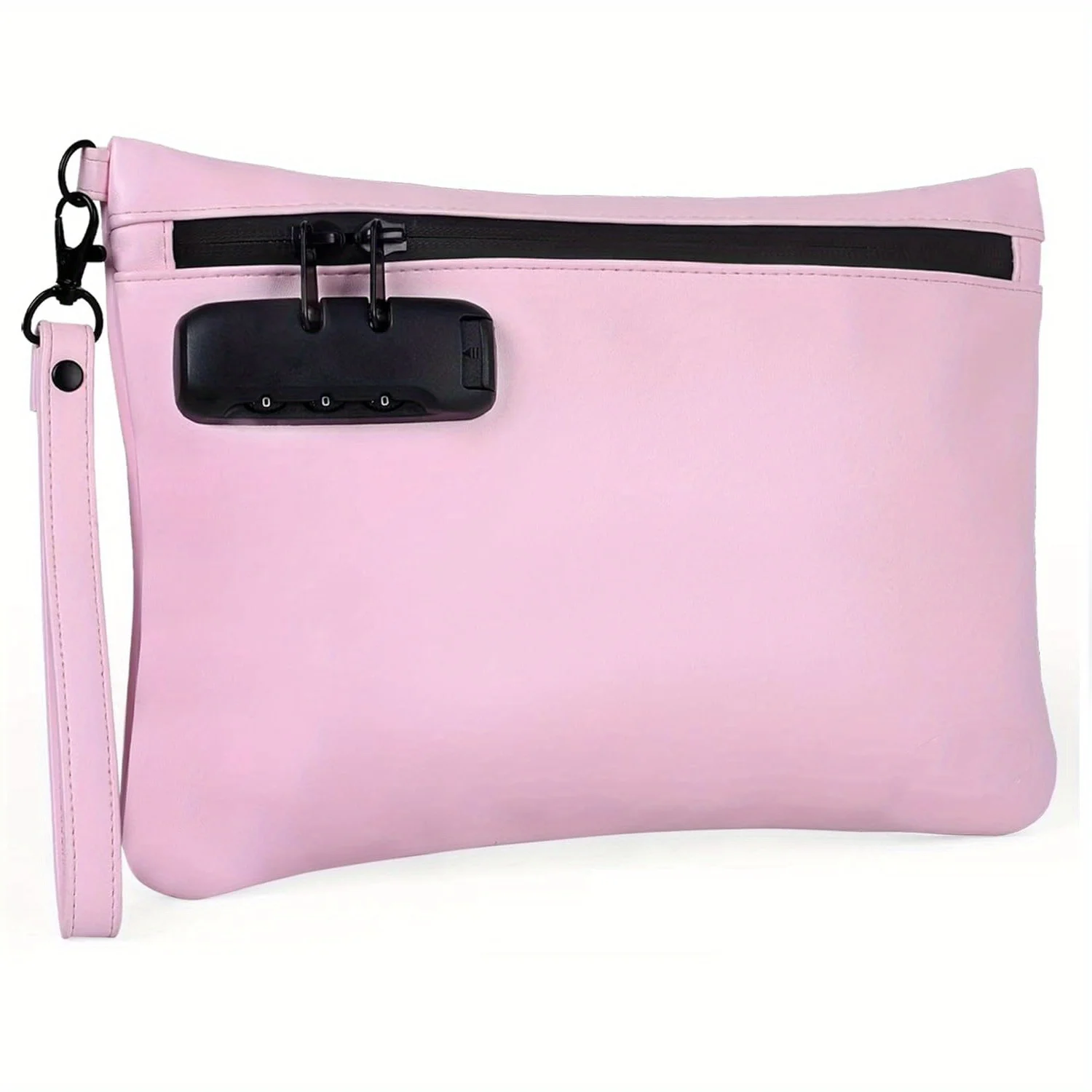 PINK Pouch Bag with Combination Loc Travel Size for Women