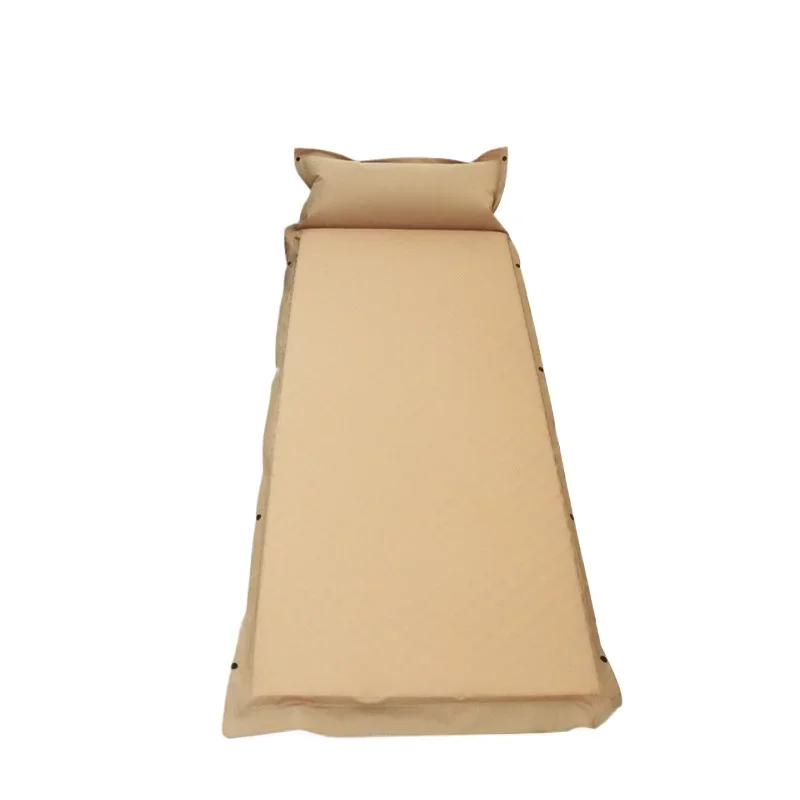Outdoor camping automatic inflatable mat, air bed self-priming camping picnic mat moisture-proof mat
