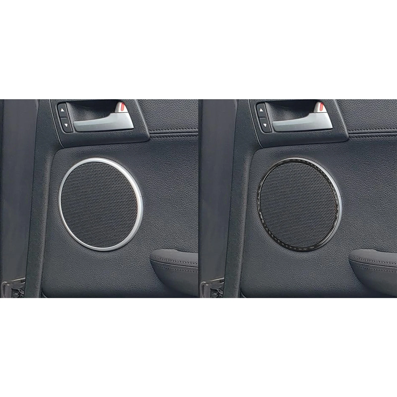 For Pontiac G8 08—09 For Holden Commodore 06—12 Carbon Fiber Car Accessories Door Horn Speaker Ring Decals Cover Trim Sticker