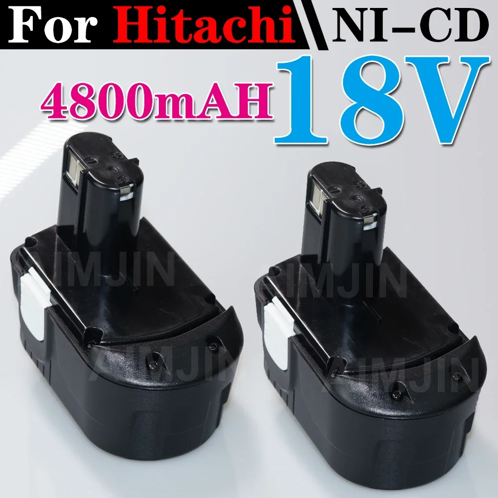 18V 4800mAh BCL1830 NI-CD Replacement Rechargeable Battery for HITACHI BCL1815 327730 327731 EBM1830 Power Cordless Tools