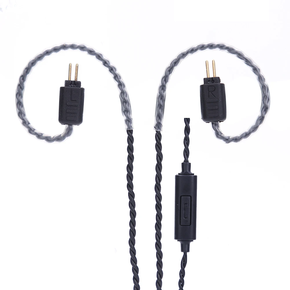 0.78mm 2 Pin Earphone Audio Cable 3.5mm Plug with Mic Upgrade Replacement Earphone Cable for Weston 1964 UE3X UE18 W4R Headphone view 5