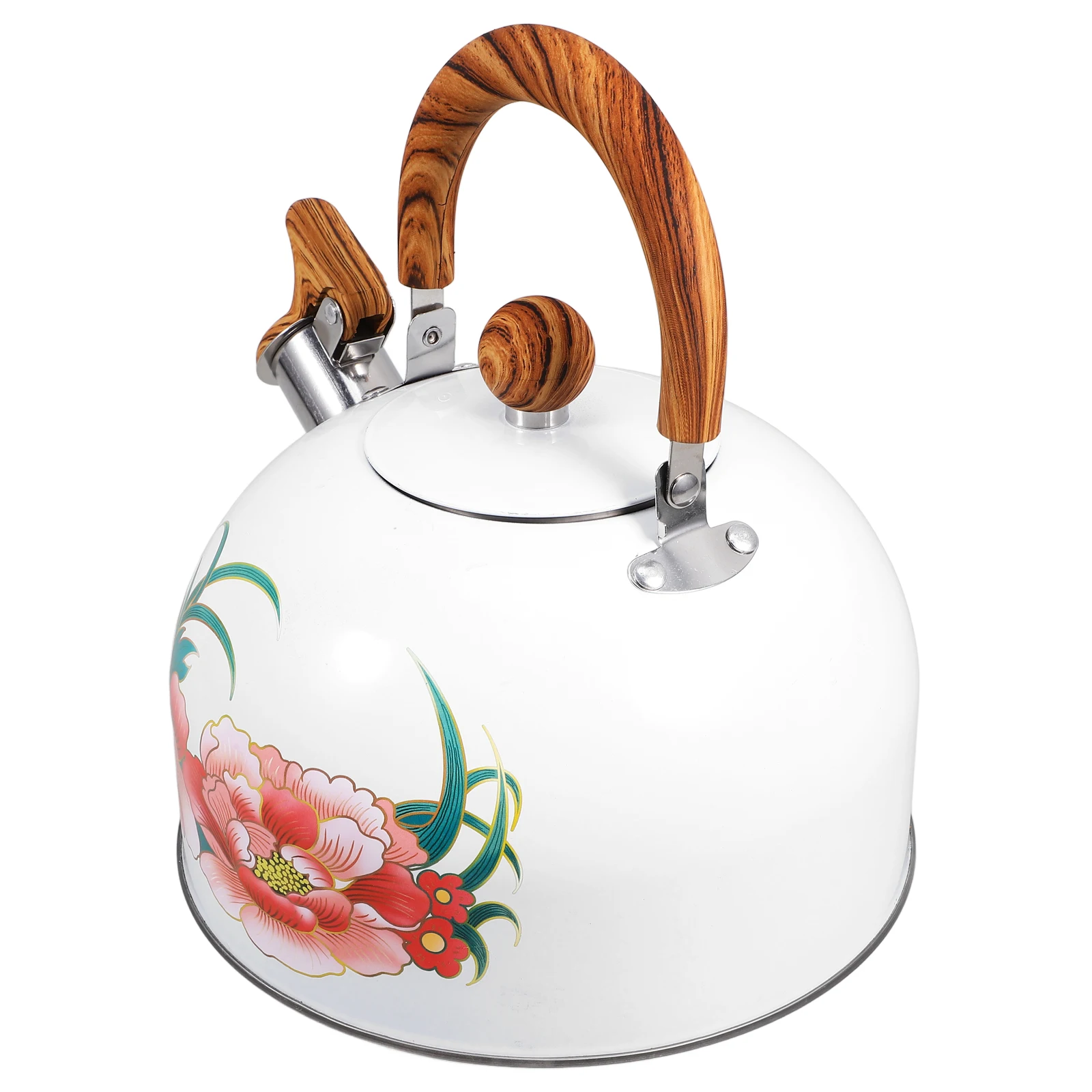 

Whistling Kettle Stovetop Stainless Steel Water Boiling Tea Pot With Anti-Scald Handle Large Mouth For Coffee Home Kitchen