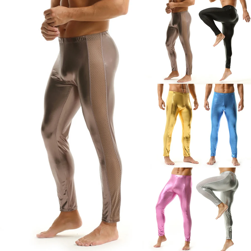 

Mesh Trousers Mens Sweatpants Home Use Stretchy Sweatpants For Home Casual Sleep Bottoms All Seasons Wear Nylon Fabric