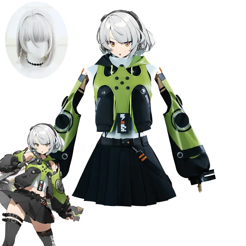 ZA01 ZZZ Anby Demara Cosplay Costume Full Set Outfit Uniform Prop Zenless Zone Zero Anby Demara Cosplay Costume Gentle HouseZa0@