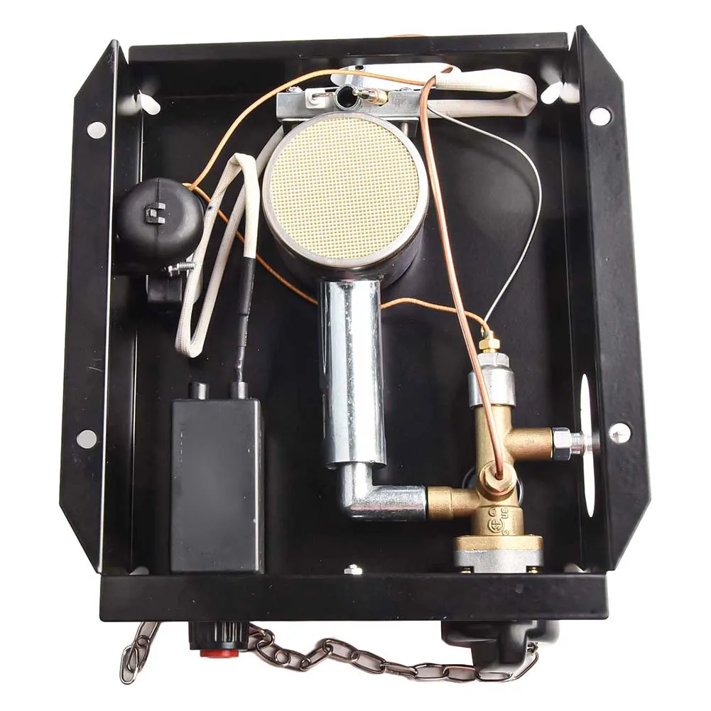 47000 BTU Patio Heater Burner Module Replacement Parts With Square Tube Regulator For 4-sided Glass Tube Patio Heater 3/4 Hole