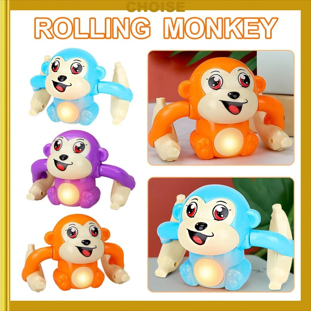 1 baby toy electric rolling monkey light music puzzle sound prompt monkey children's toy gift preschool education toy