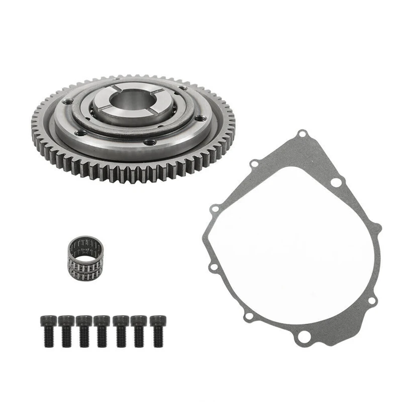 

Starter Clutch One Way Gear 65T Bearing & Gasket Replacement Parts For Yamaha Warrior 350 Raptor 350 Kodiak 400 4X4 Big Bear 350