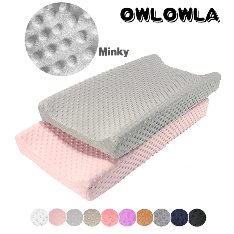 

Soft Reusable Changing Pad Cover Minky Dot Foldable Travel Baby Breathable Diaper Pad Sheets Cover