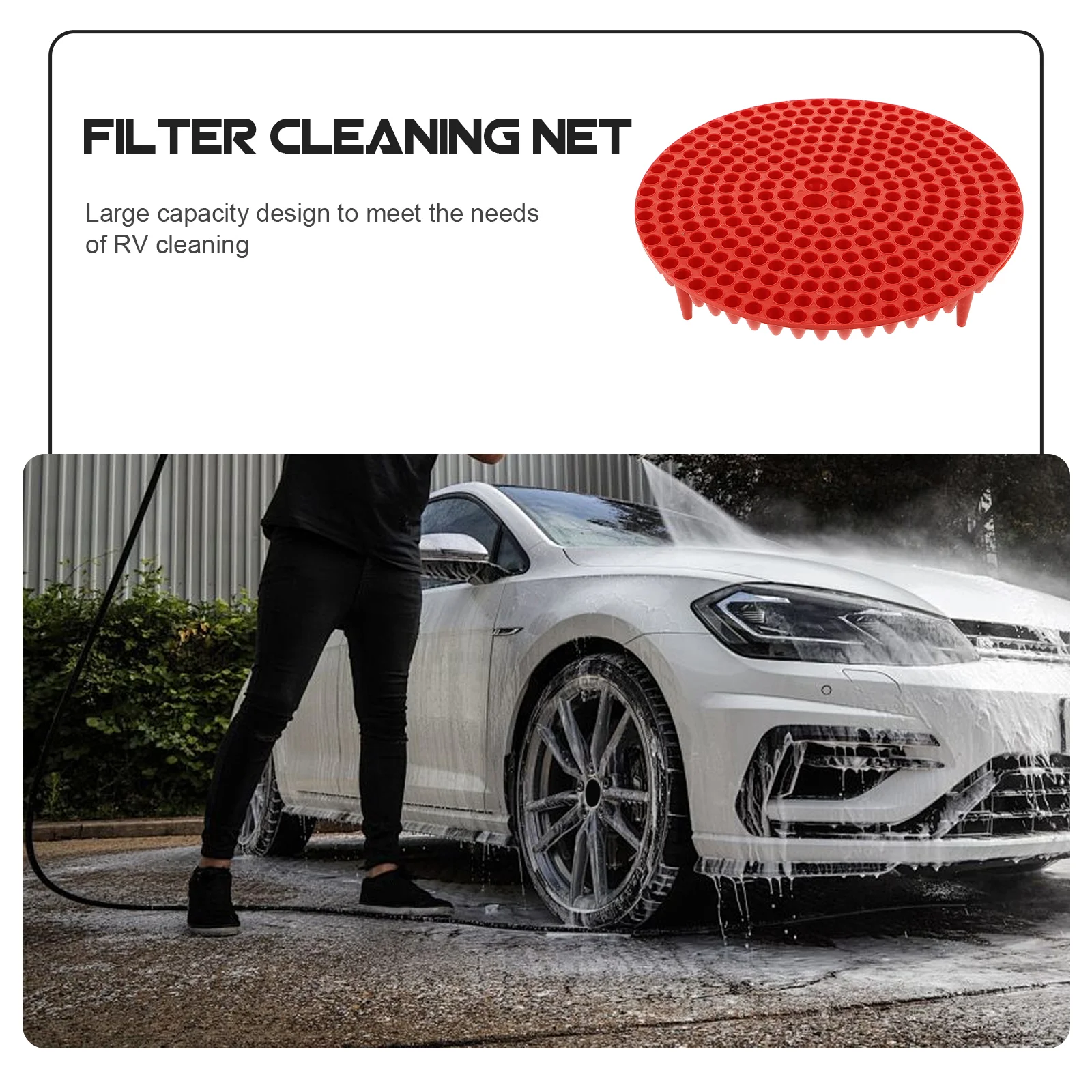 RV Cleaning Filter Guard Insert Washboard Bucket Filters Car Washer Screens Pads Bracket Net