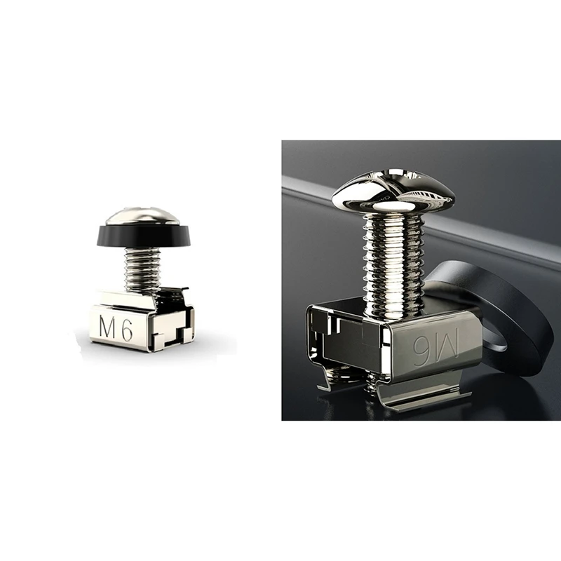 Gaiola de Montagem em Rack Porcas, Parafusos e Anilhas, Montagem em Rack, Gabinete do Servidor, Montagem em Rack, Prateleiras Servidor, M6 x 16mm
