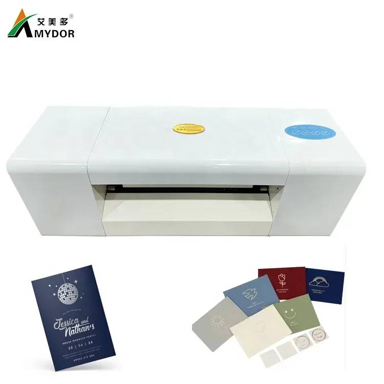 

Amydor Factory AMD360B Gold Foil Printer for Wedding Cards Greeting Cards Hot Foil Stamping