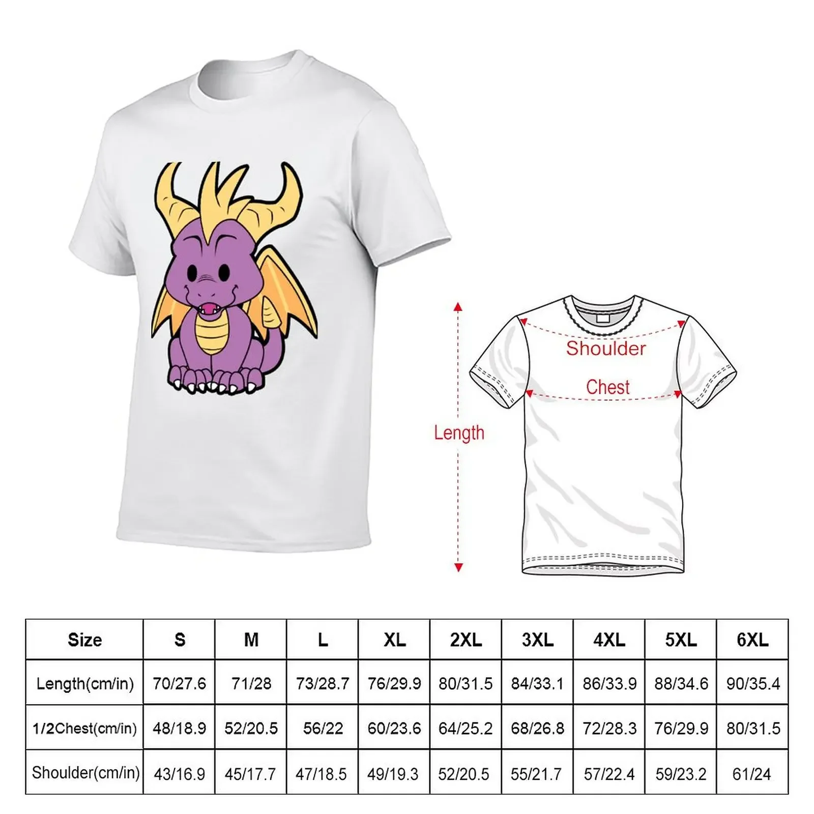 Spyro Chibi Mo0 T-shirt heavyweights funnys plus sizes mens graphic t-shirts anime