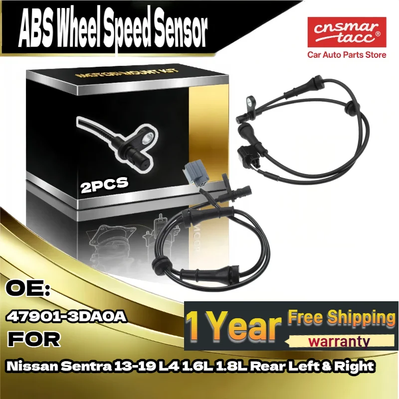 

2x автоматический датчик скорости заднего левого и правого колеса ABS 47901-3DA0A для Nissan Sentra 2013-2019 L4 1.6L 1.8L