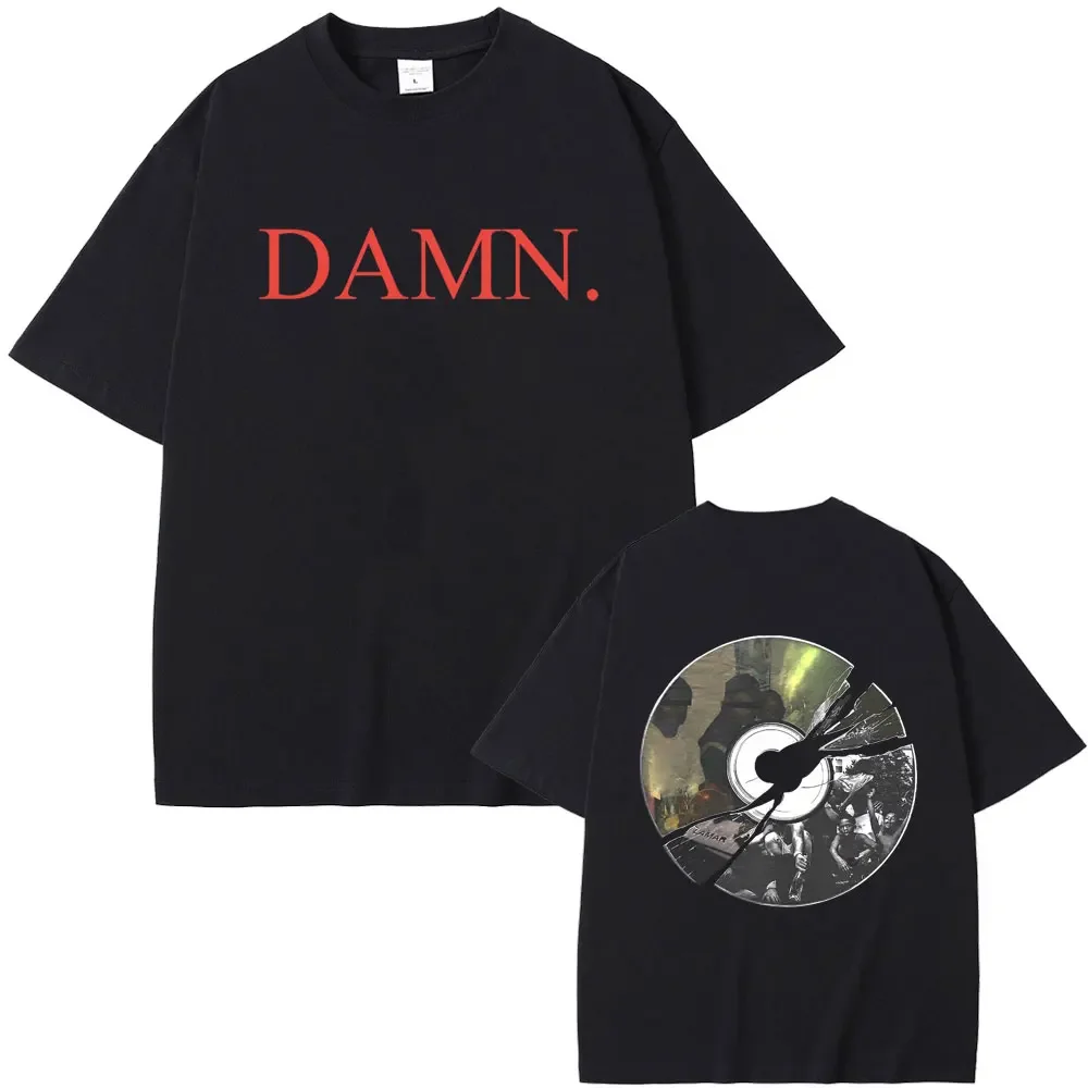 Kendrick Lamar DAMN To Pimp A Butterfly Mr. Morale The Big Steppers Album Light Disk Print Tshirt Male Oversized T Shirt Men