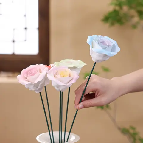 चीनी मिट्टी के फूल सिरेमिक गुलाब सिरेमिक सिमुलेशन फूल फूल नकली पार्टी सजावट शादी बाहरी आभूषण सजे हुए फूल 12 best sales चीनी मिट्टी के फूल - №8