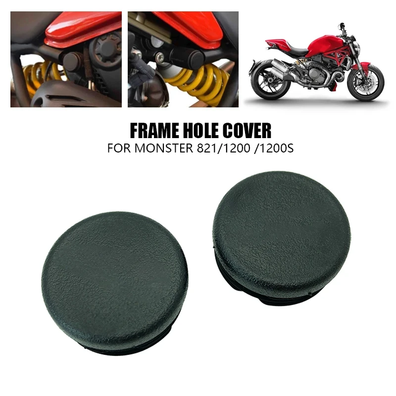 For Ducati Monster 821 Frame Hole Cover Monster 1200 S 2014-2016 Motorcycle Accessories Frame End Caps Caps Plug Decorative