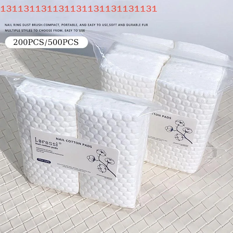 200/500 pezzi tampone di cotone per unghie rimozione smalto gel pulito tovaglioli per manicure salviette senza pelucchi detergente in cotone tamponi di carta strumento per vernici