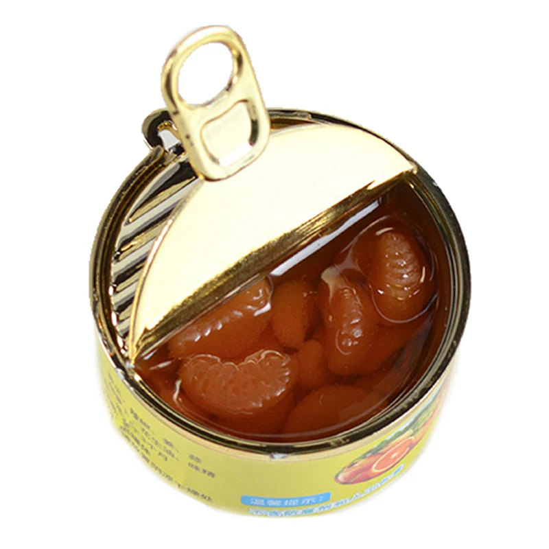 1 zestaw domek dla lalek Mini symulacja kawior konserwy owoce wołowina ryby jedzenie w puszce Model kuchnia otwarte puszki dom dla lalek miniaturowy