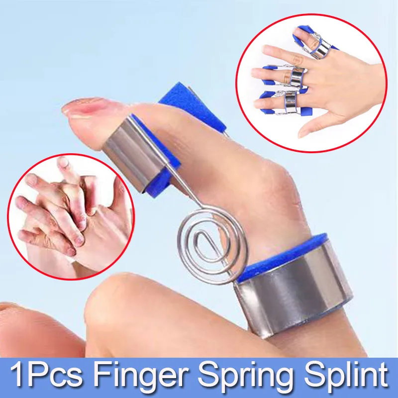 Medical Finger Fixed Splint Trainer-Finger Contractures Stroke Knuckle Recovery Orthosis-Rehabilitation Exercise Support Brace