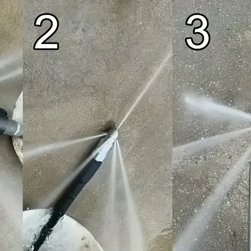 Buse de nettoyage de tuyau d'égout haute pression, 2 pièces, buse de nettoyage d'évier intérieur, Machine de nettoyage de toilettes, buse de Drainage, Joint en acier inoxydable