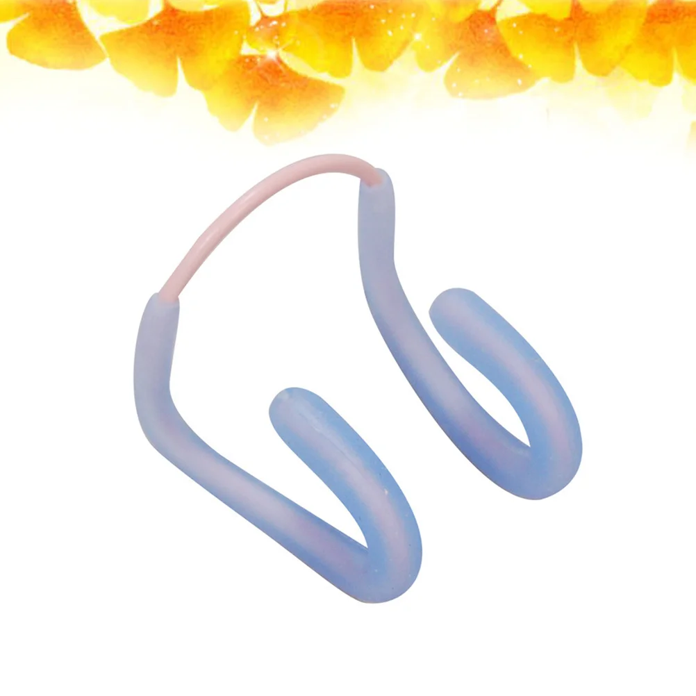 

Swimming Nose Clip Anti-Slip Silicone Comfortable Waterproof Sky- Protect Inhaled Water Earplugs String Clean Health