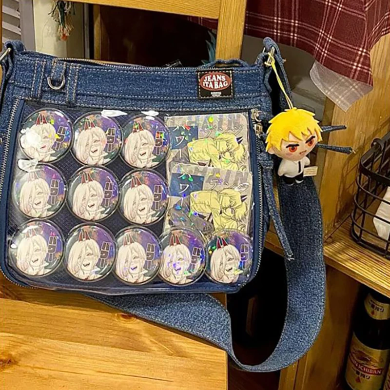 HAEX Y2K الدنيم Ita حقائب النساء ثقافة فرعية مصمم JK موحدة Crossbody حقيبة كتف عادية اليومية تخفيف الطلاب Bolso Mujer