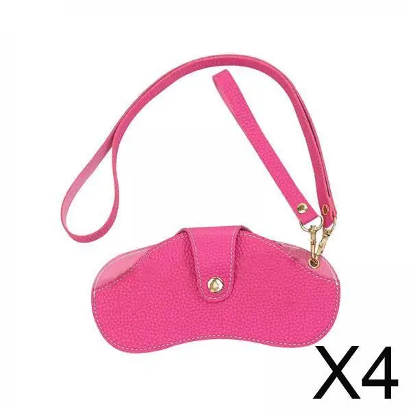 

Роскошный чехол для очков из искусственной кожи, модный чехол для очков со съемным ремешком для кемпинга на открытом воздухе