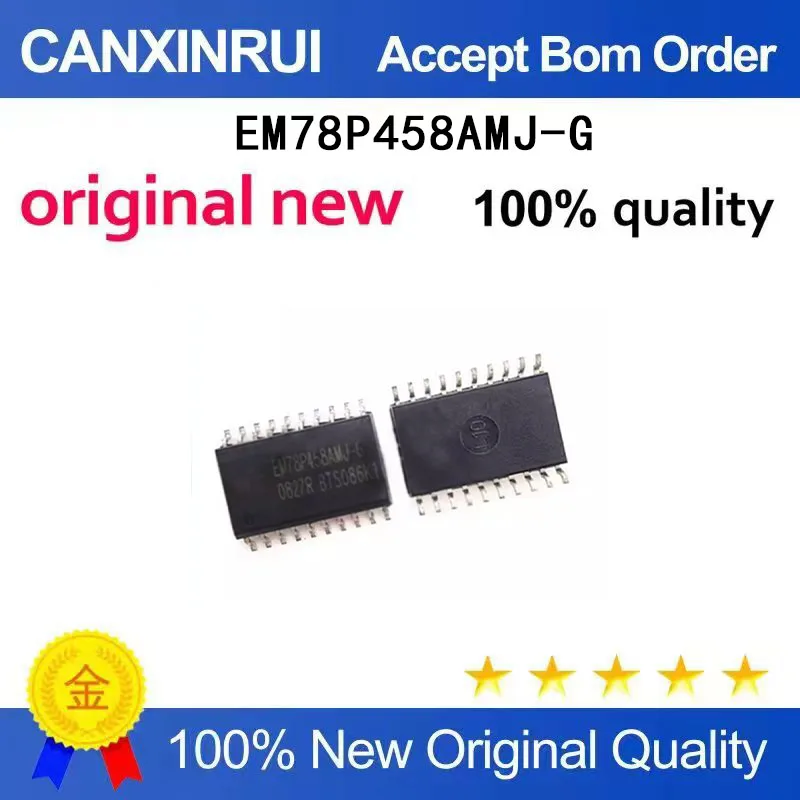 (5-100 Pieces) New EM78P458AMJ-G EM78P458AM package SOP20 microcontroller microcontroller IC
