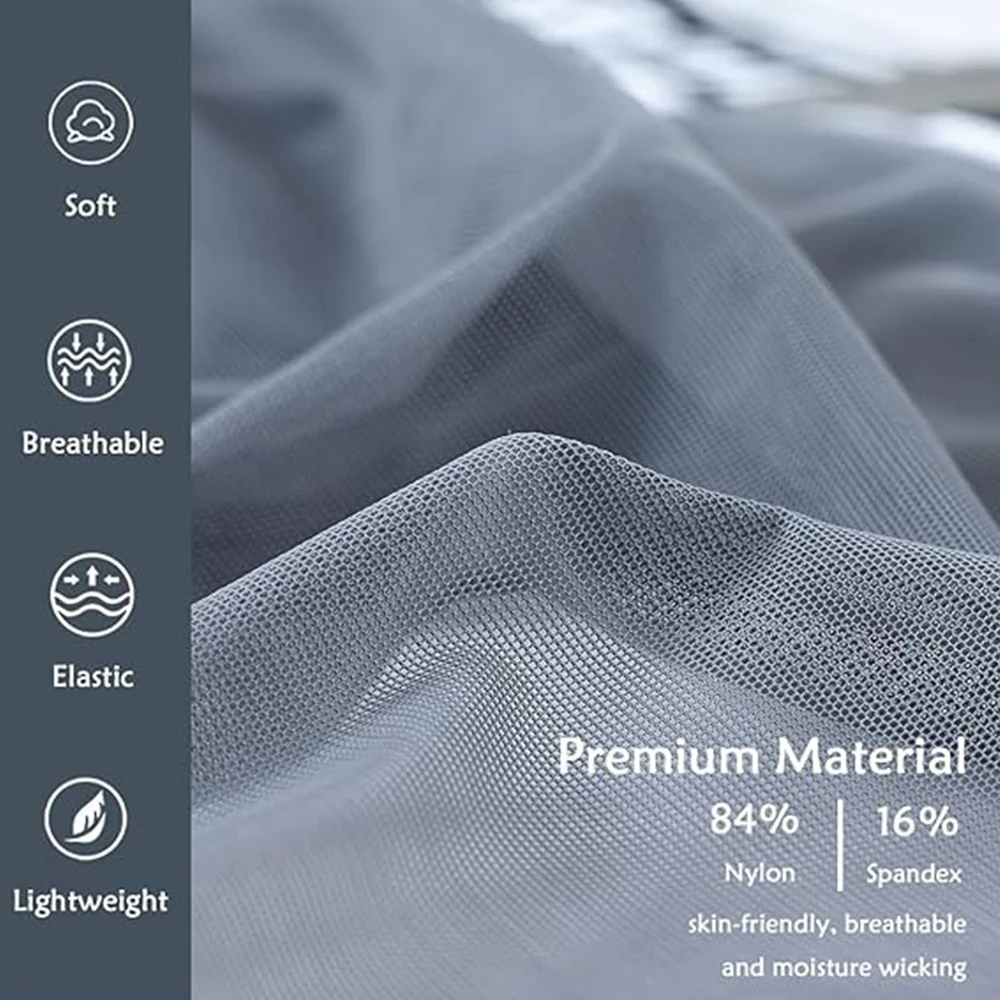 ZONBAILON Men's Sexy Underwear Briefs See Through Mesh Breathable Briefs with Bulge Ball Pouch Brief For Men