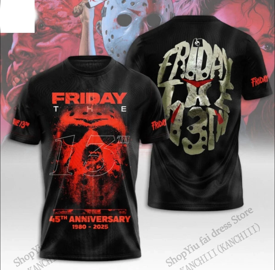 

Mens T Shirt Halloween Friday Jason Voorhees 3d Print T-shirt Men Women Fashion Casual Short Sleeve Tshirt Kids Tops Tees Summer