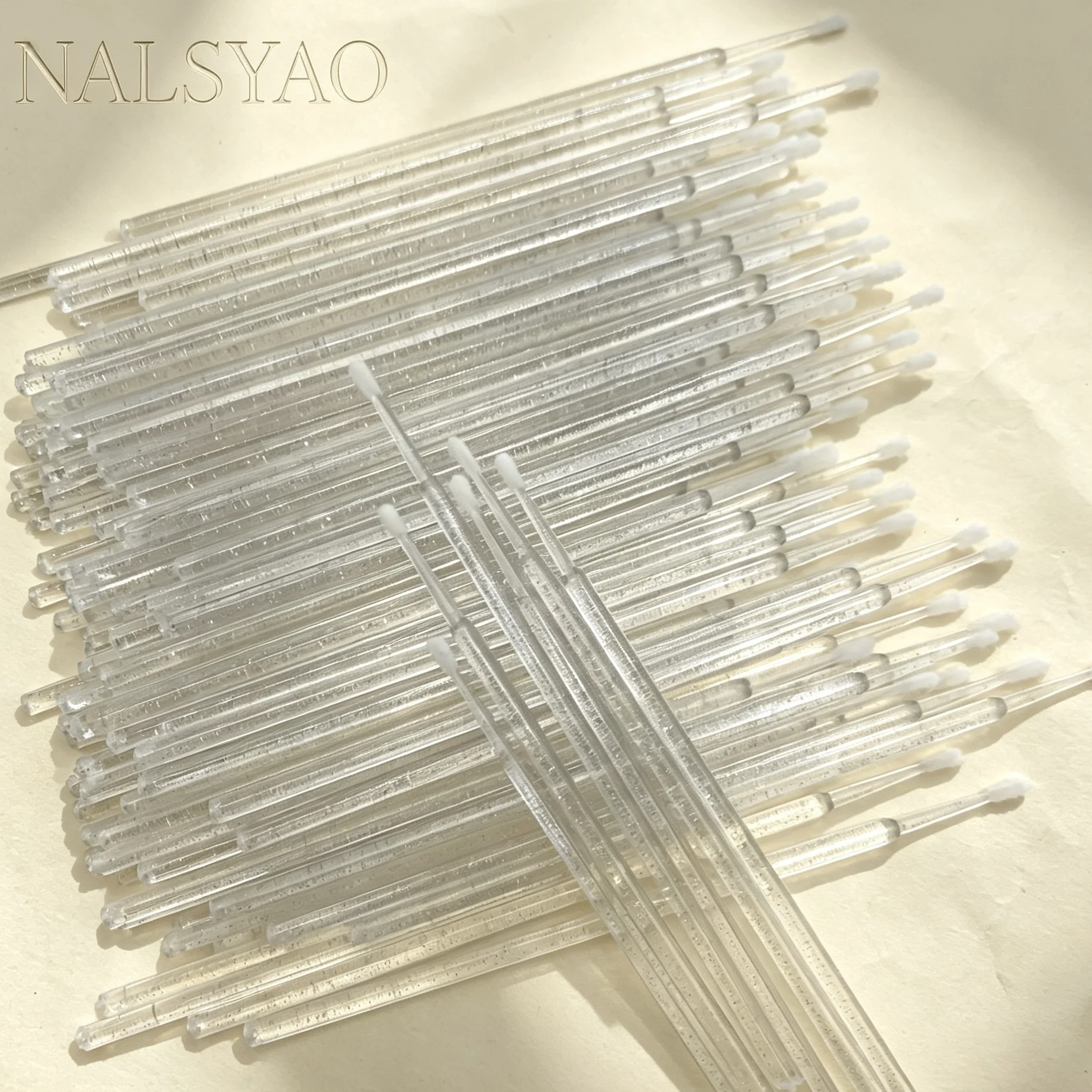 100/500Pcs Crystal Micro Applicator Brush for Eyelash Extension Micro Cotton Swabs, Lips Mascara Wands Pink Microbrush Lash Lift