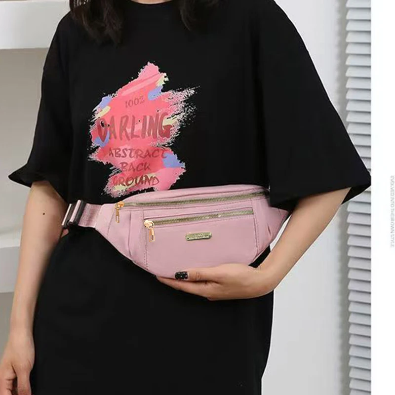 Women Sports Waist Bag Men's Multi-Layer Fanny Pack Phone Essentials During Outdoor Activities Crossbody Purse Sports Chest Bag