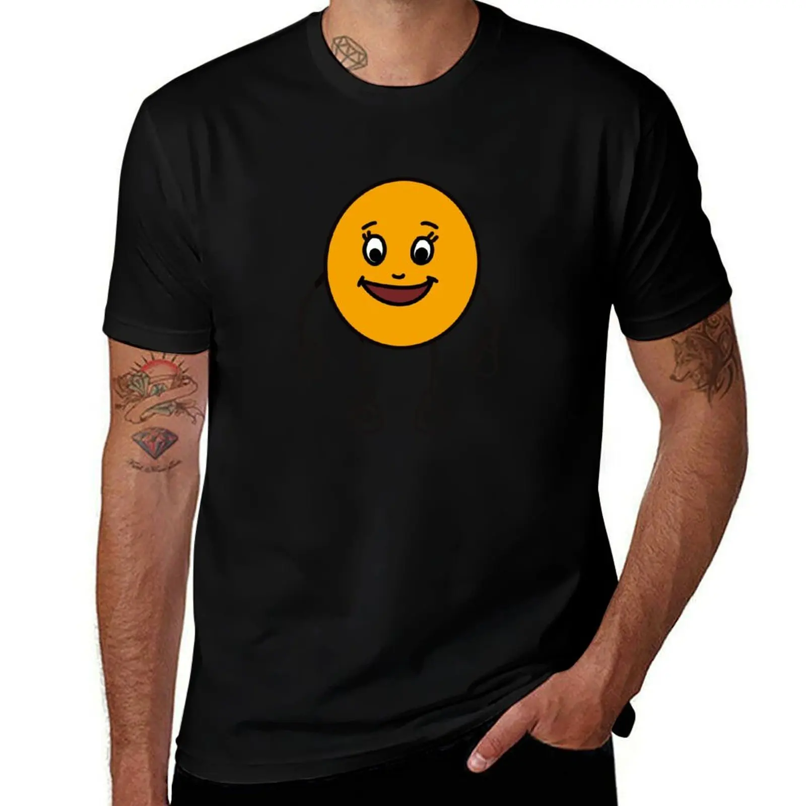 

Circle shape T-Shirt quick-drying anime cotton graphic tees oversized t shirts for men