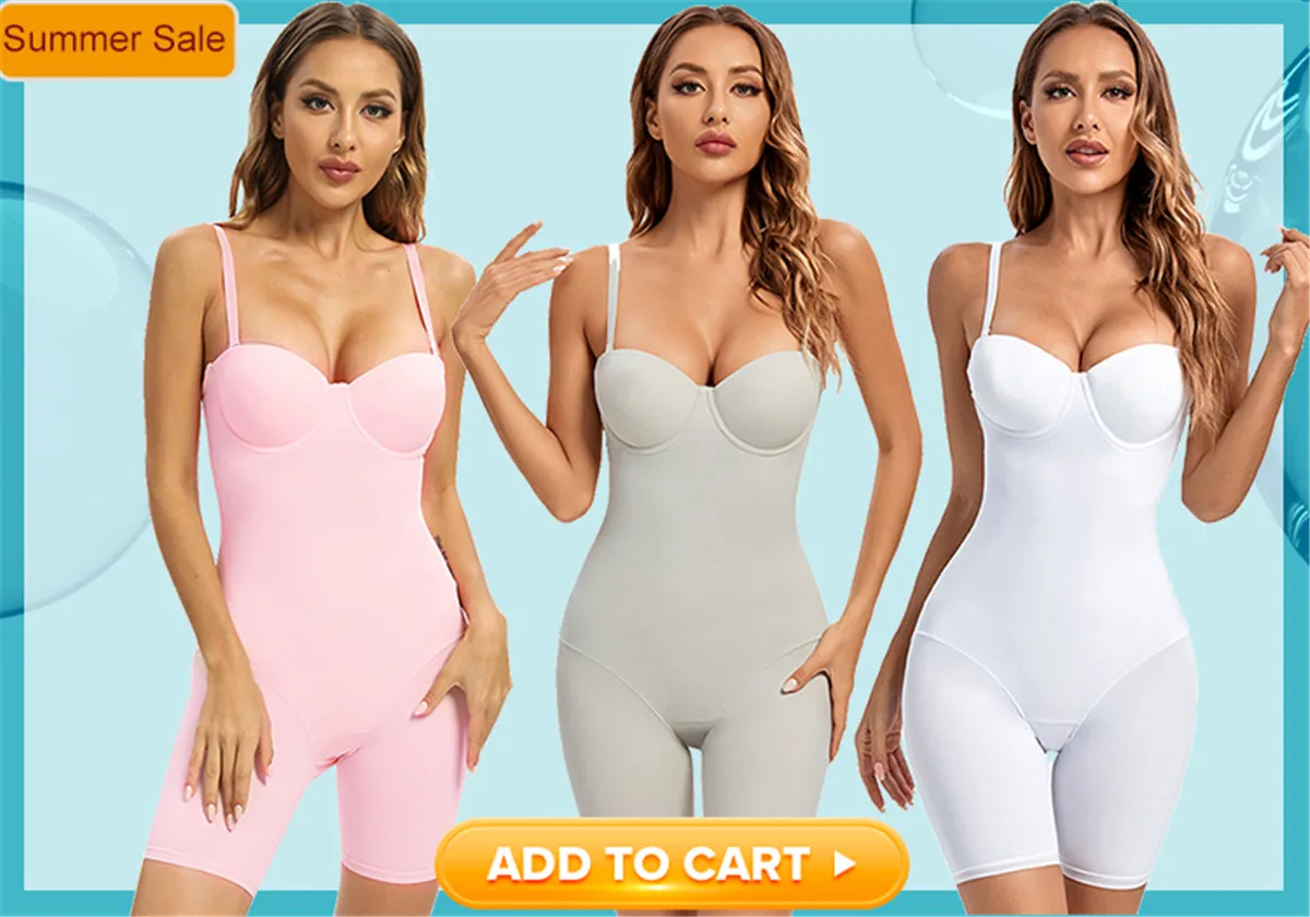 Weißer Bügel-Bodysuit für Damen, formgebend, dehnbar, einfarbig, seidig, Unterwäsche, Bodysuits, Shapewear – Detail 34