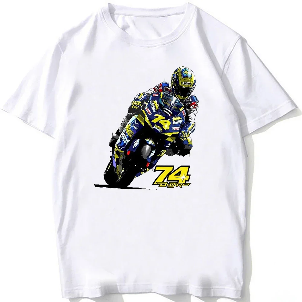 

GP Daijiro Kato 74 Riding T-Shirt New Summer Men Short Sleeve Moto Sport Boy Casual White Tops Motorcycle Rider Tees