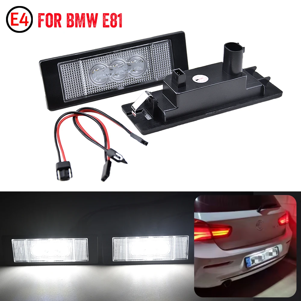 

Для BMW 1 серии E81 E87 E87N F20 F21 светодиодный 24SMD освещение номерного знака автомобильный источник света без ошибок автомобильные лампы 63267165735