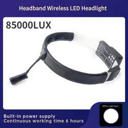 85000lux Premium All-in-one Wireless Headlight High Brightness Oral Surgery ENT LED Medical Headlamp(Rear Power Supply) TD-HZ08P