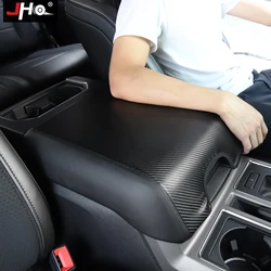 JHO Car Arm Rest Console Armrest Protective Cover For Ford F150 2015-2020 Raptor XLT 2018 2019 2017 2016 Interior Accessories