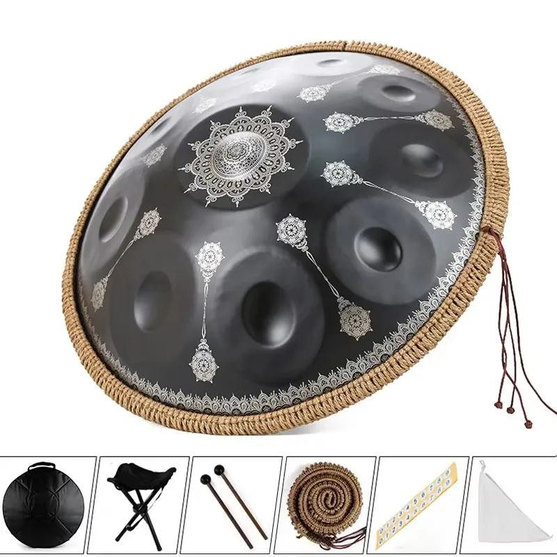 Handpan Drum Deer Cry 440 Hz 432 Hz Ethereal Musical Instrument Stainless Steel Chamber Cross-Border Wholesale