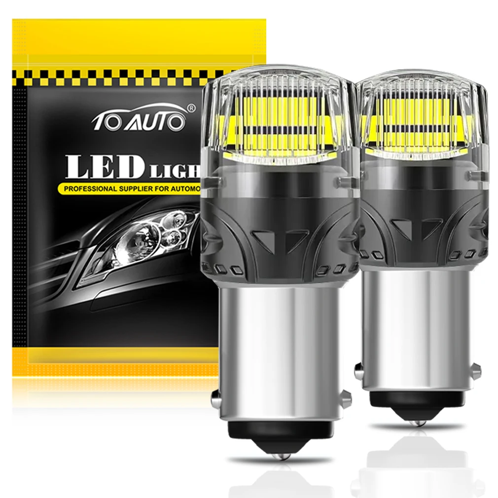 

2 шт. 1156 BA15S P21W Светодиодная лампа 1157 P21/5W BAY15D BAU15S PY21W Светодиодная автомобильная сигнальная лампа с автоматическим поворотом заднего хода автомобиля 12 В