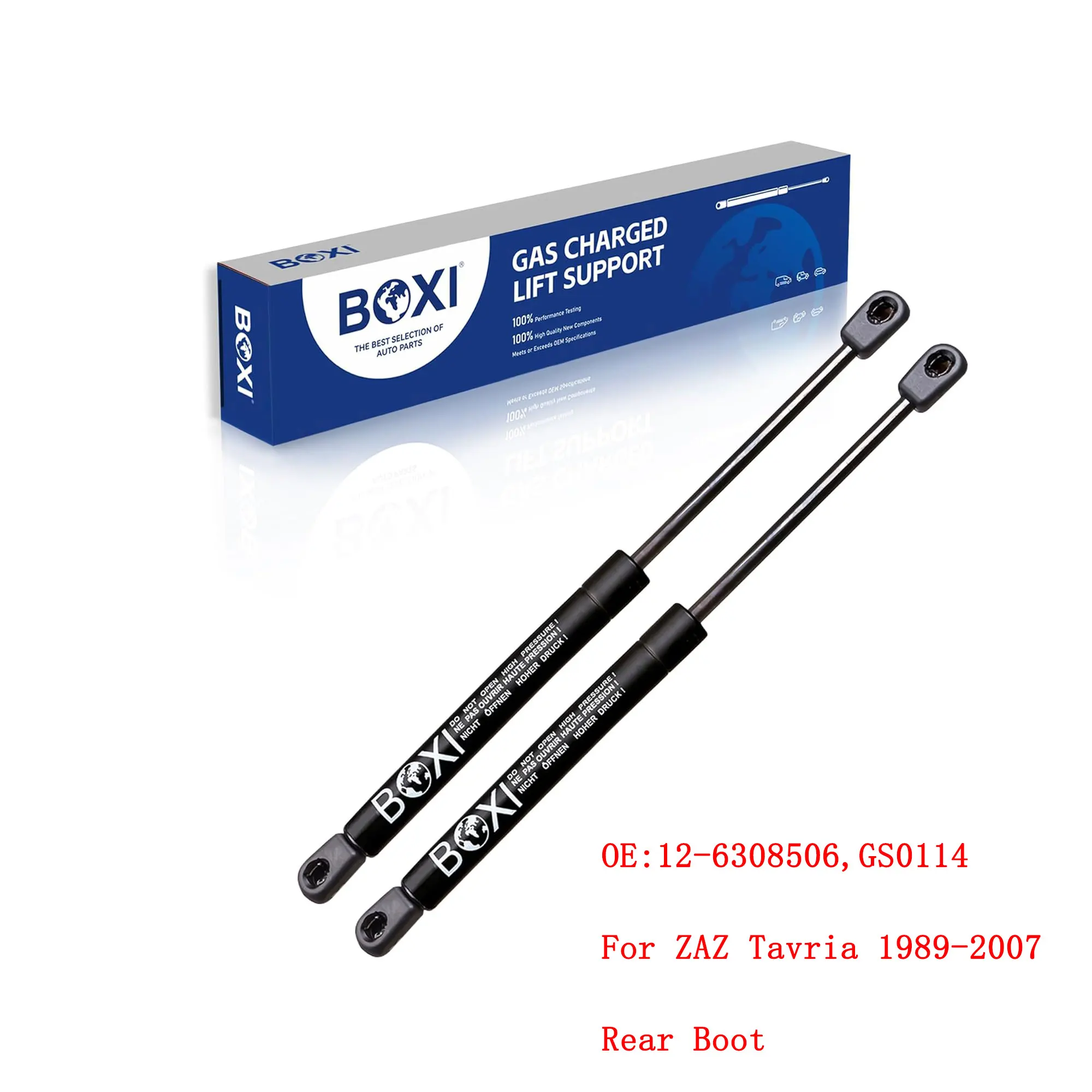 BOXI 2Pcs Rear Boot Prop Rod Gas Spring Lift Support For ZAZ Tavria 1989 - 2007 12-6308506 GS0114 Hatch Shock Trunk Lift Struts